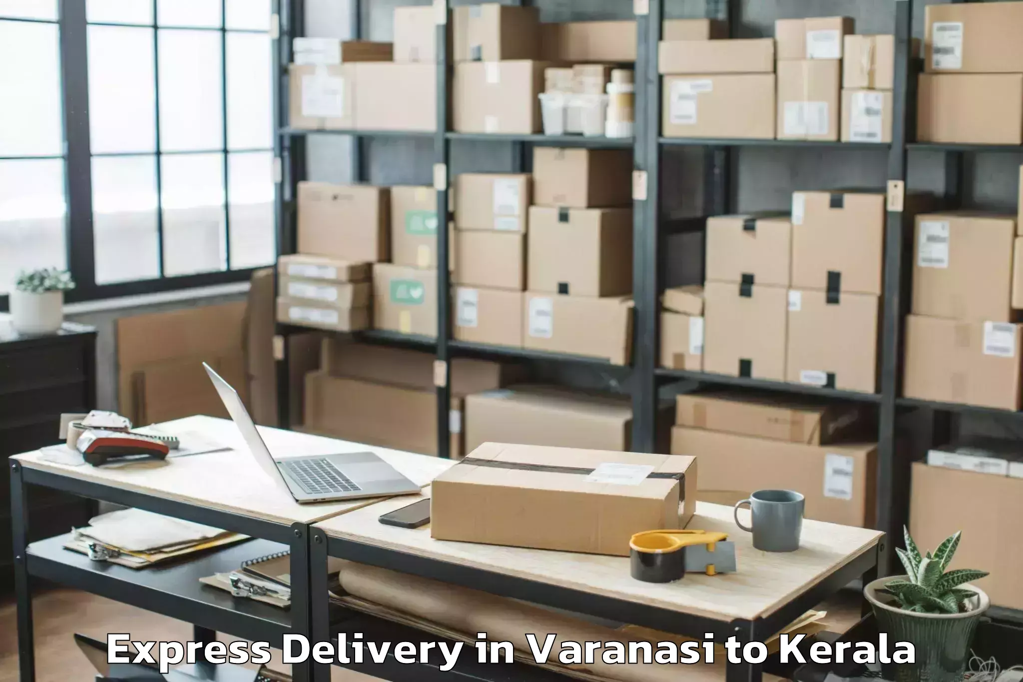 Quality Varanasi to Peravoor Express Delivery